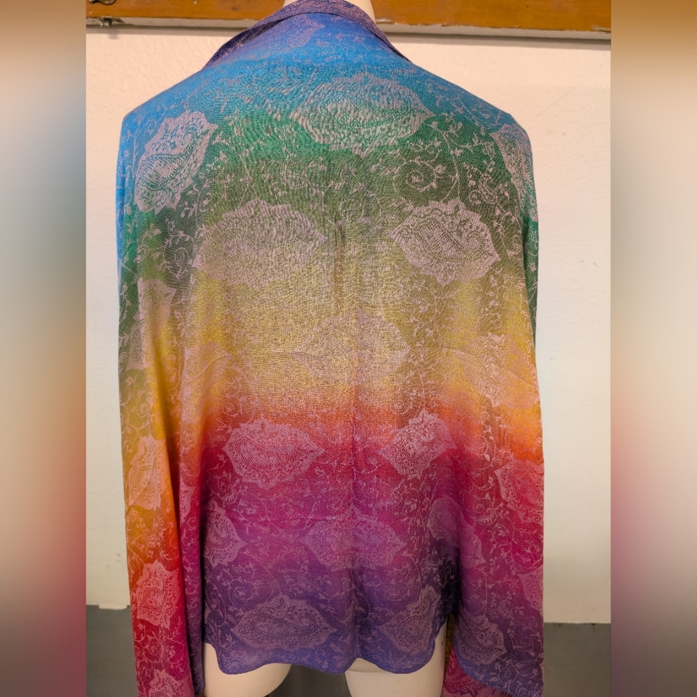 Wrap Scarf Pashmina Colorful Paisley  Bohemian Style